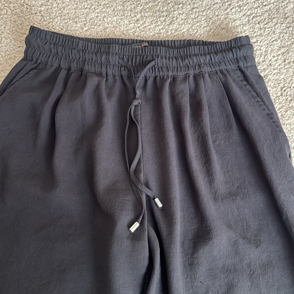 Zara Basic Tapered Drawstring Pants - image 3
